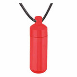 Red Capsule Ash Urn Pendant