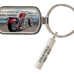 Personalized Red Chopper Keychain Keepsake
