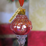 Ruby Snowball Icicle Ornament Keepsake - Love Charms® Option