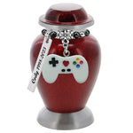 Video Game Controller Red Mini Urn - Love Charms® Option