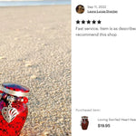 Loving Swirled Heart Keepsake Urn - Love Charms® Option