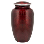 Red Marbled Pewter Cremation Adult Urn - Tribute Wreath™ - Pro Laser Engraving