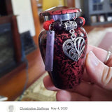Loving Swirled Heart Keepsake Urn - Love Charms® Option