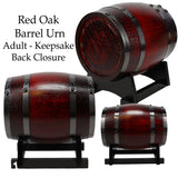 Red Wine Adult or Keepsake Red Oak Barrel Urn