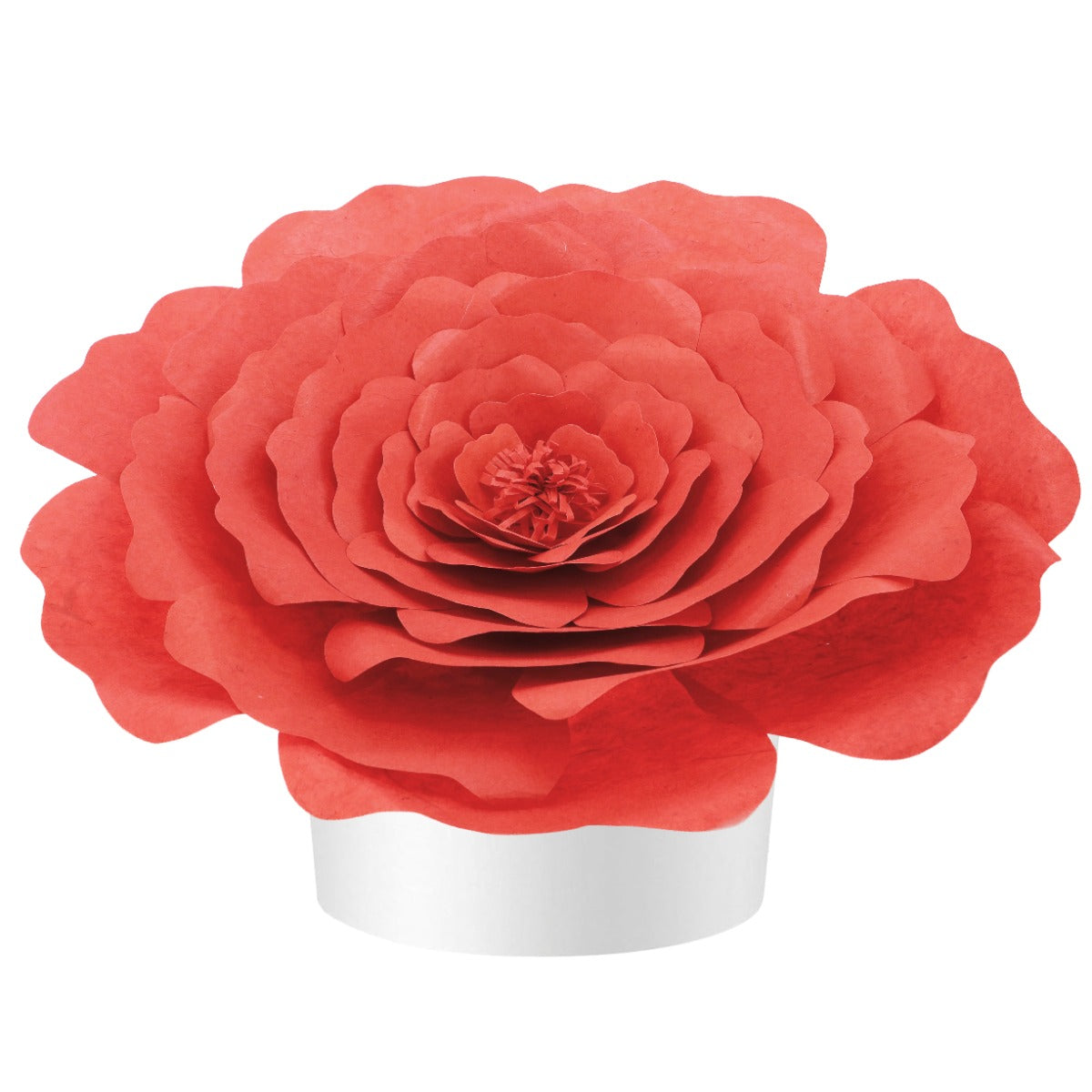 Red Peaceful Petal® Flower Water Burial Adult or Companion Urn - Blue Butterfly Option