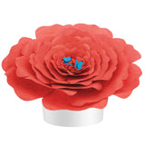 Red Peaceful Petal® Flower Water Burial Adult or Companion Urn - Blue Butterfly Option