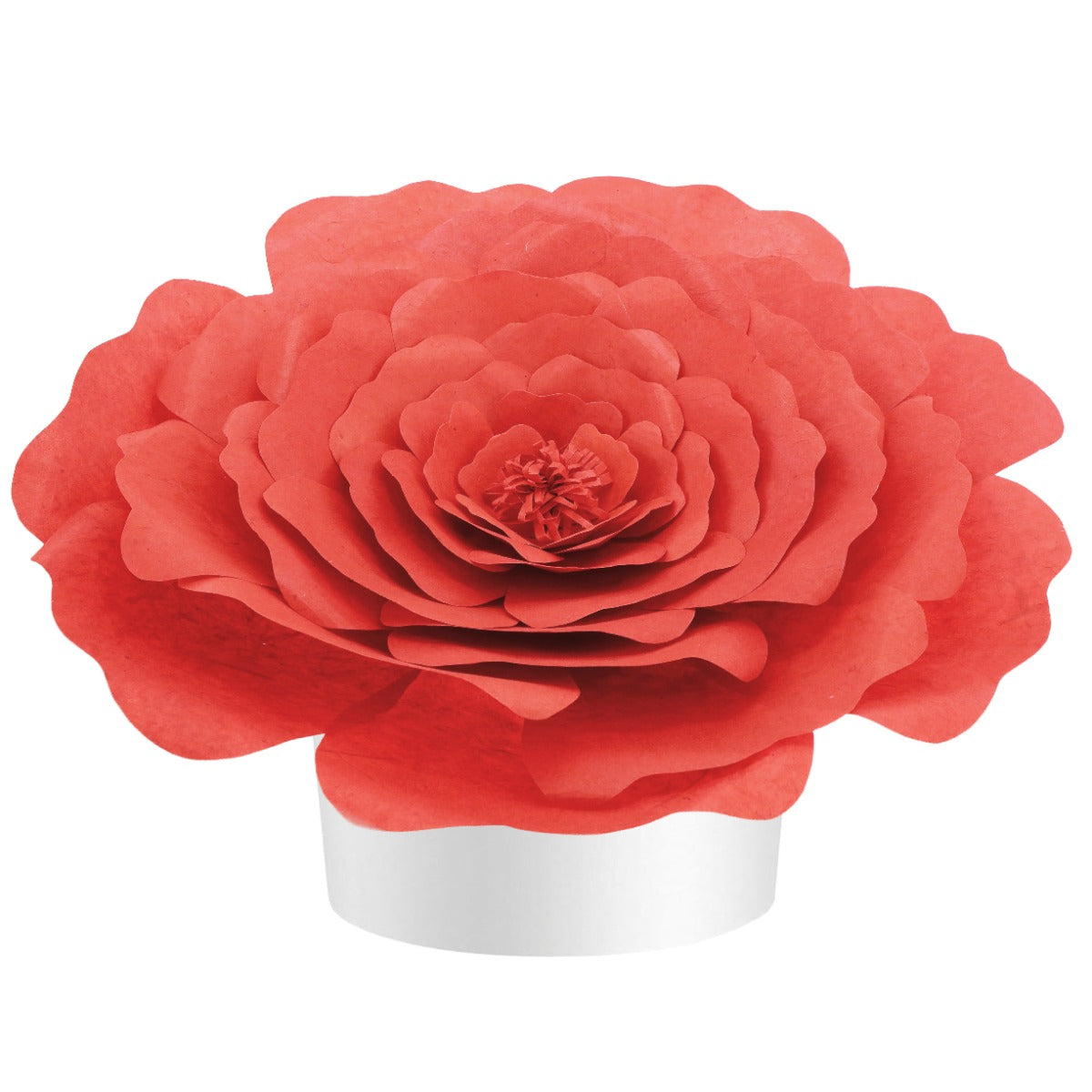 Red Peaceful Petal® Flower Water Burial Adult or Companion Urn - Blue Butterfly Option