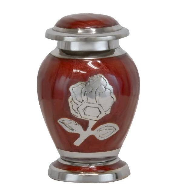 Cashmere Red Rose Keepsake Urn