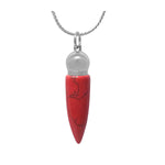 Red Stainless Crystal Ash Urn - Love Charms® Option