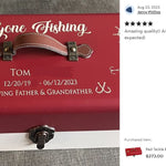 Tackle Box Gone Fishing Red Cremation Urn - Free Engraving