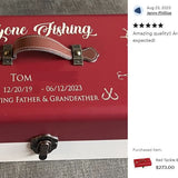 Tackle Box Gone Fishing Red Cremation Urn - Free Engraving