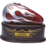 Red Flames Born To Ride Adult Gas Tank Urn