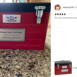 Toolbox Red Adult Cremation Urn -  Free Crossed Wrenches or Hammers Plate