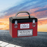 Toolbox Red Keepsake Urn -  Free Crossed Wrenches or Hammers Plate 
