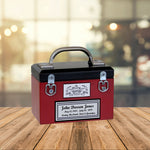 Toolbox Red Keepsake Urn -  Free Crossed Wrenches or Hammers Plate 