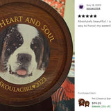 Pet Chestnut Barrel Urn - Small or Large Dog or Cat Urns