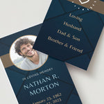 Regent Photo Memorial Cards - Funeral  Cards - Celebration of Life Cards