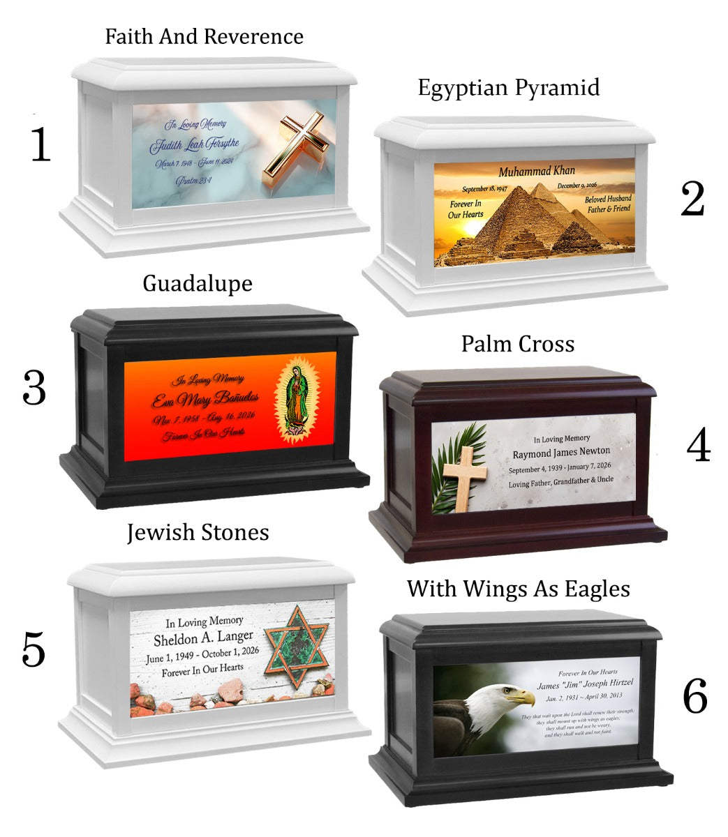Religion Christian & Jewish Wood Keep The Memory® Cremation Urn