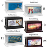 Religion Christian & Jewish Wood Keep The Memory® Cremation Urn