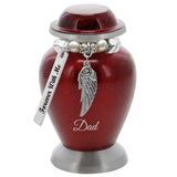 Red Mini Keepsake Urn - Love Charms® Option