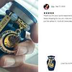 Love You to the Moon & Back Mini Urn - Love Charms™ Option