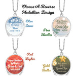 Mini Urn & Photo Medallion Christmas Ornament
