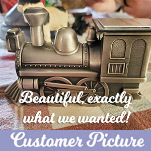 Train Pewter Keepsake Urn - In The Light Urns