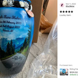 Riding Free Medium or Adult Cremation Urn - Tribute Wreath™ - Pro Personalization - Burial Vault Option