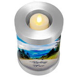 Riding Free Candle Cremation Urn - Engraving Available - LED Candle Included