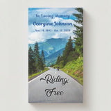 Riding Free Memorial Cards - Funeral  Cards - Celebration of Life Cards
