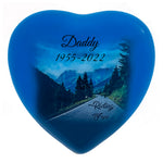 Riding Free Heart Keepsake Urn - Heart Stand Option