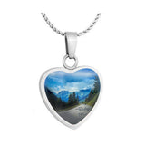 Riding Free Heart Jewelry Urn - Love Charms® Option