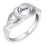 Heart & Hands Cremation Ring Keepsake Urn