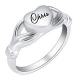 Heart & Hands Cremation Ring Keepsake Urn