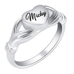 Heart & Hands Cremation Ring Keepsake Urn