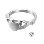 Heart & Hands Cremation Ring Keepsake Urn