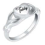 Heart & Hands Cremation Ring Keepsake Urn