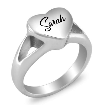 Heart Cremation Ring Keepsake Urn