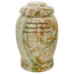 Genuine Marbled Onyx Medium Cremation Urn