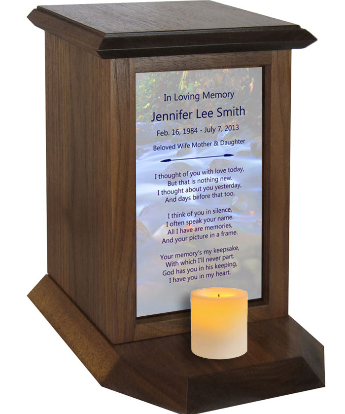River Journey Poem Urn