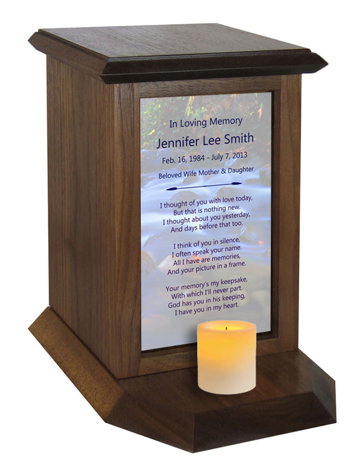 River Journey Poem Urn