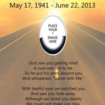 Road To Heaven Poem Urn and Picture