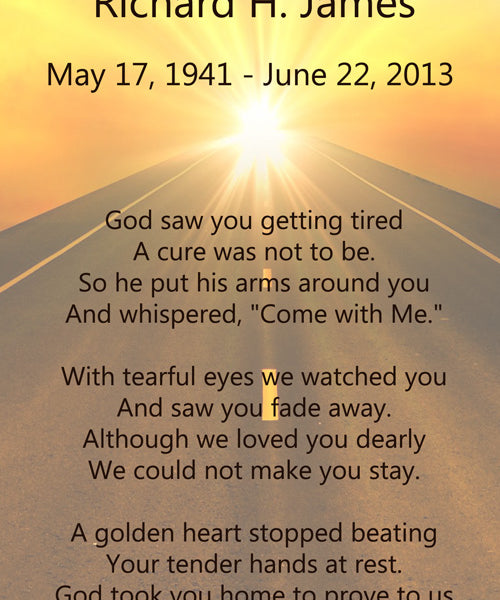 Light to Heaven Poem Urn