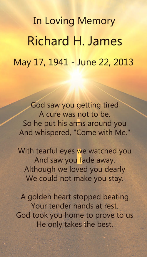 Light to Heaven Poem Urn