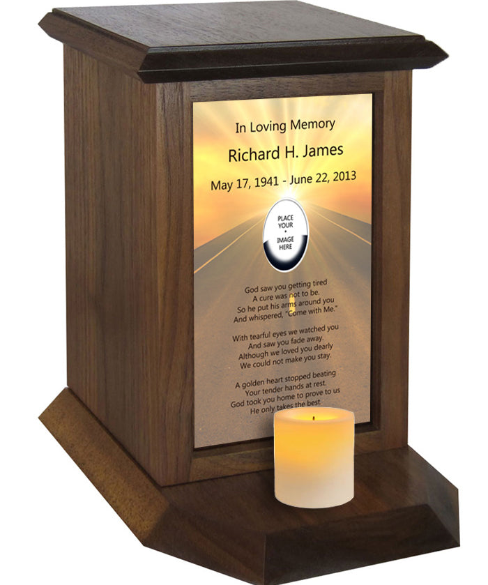 Road Going to Heaven Poem Urn