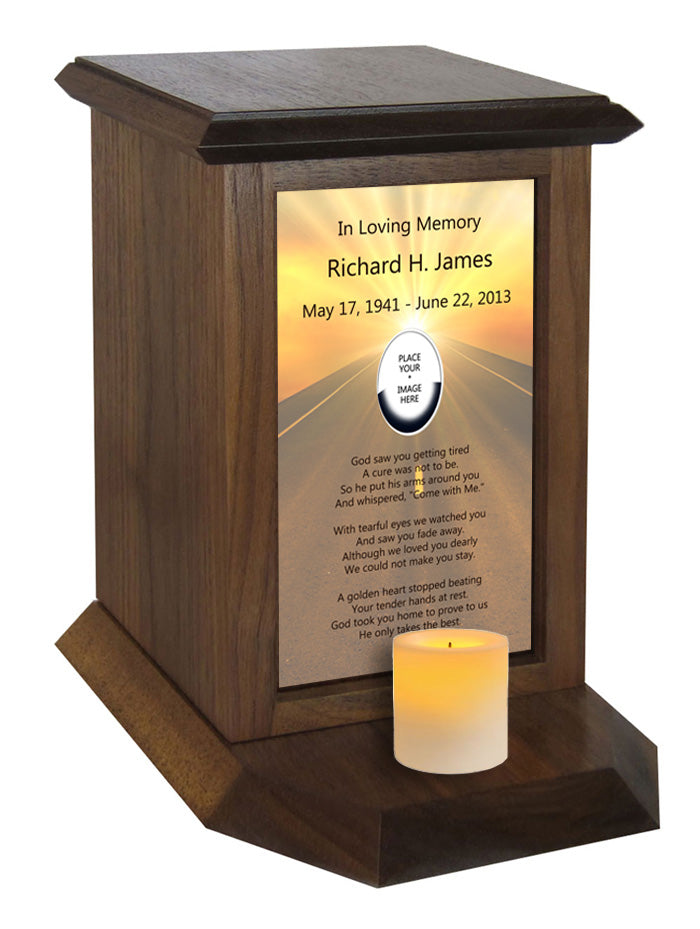 Road Going to Heaven Poem Urn