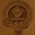 Family Badge Wood Urn 