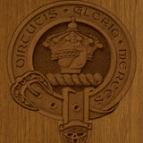Family Badge Wood Urn 