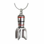 Space Rocket Pendant Urn - Love Charms Option