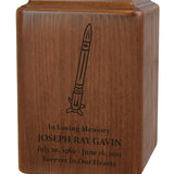 Rocket Memorial Urn